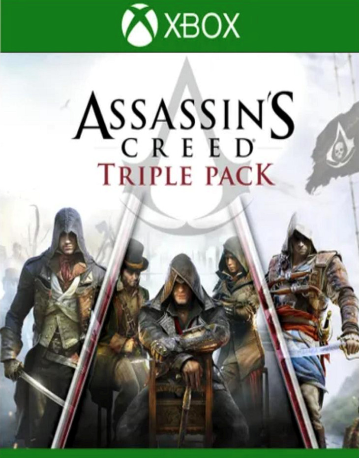 Assassins Creed Triple P  ack: Black Flag, Unity, Syndicate XBOX