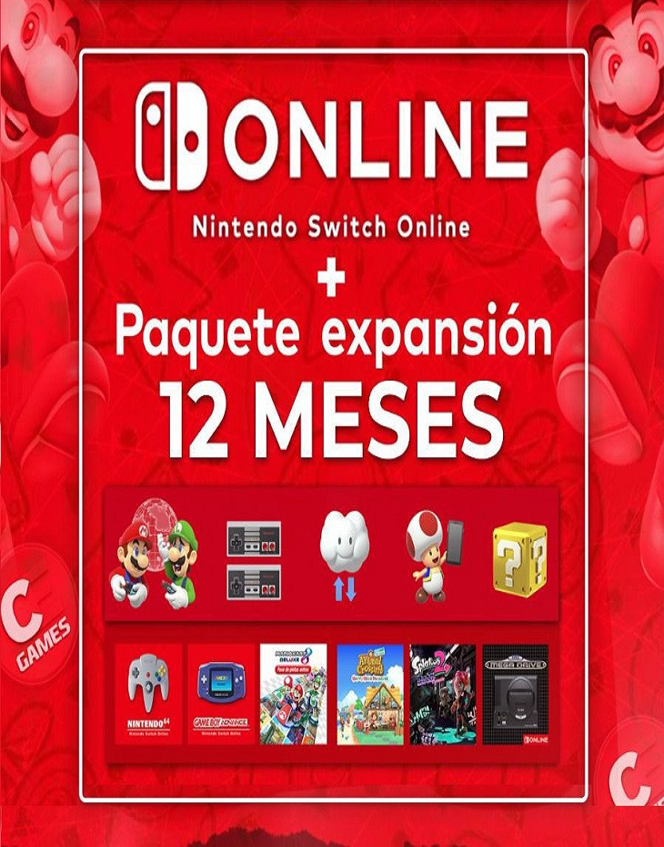 Nintendo Switch Online + Paquete de expansion