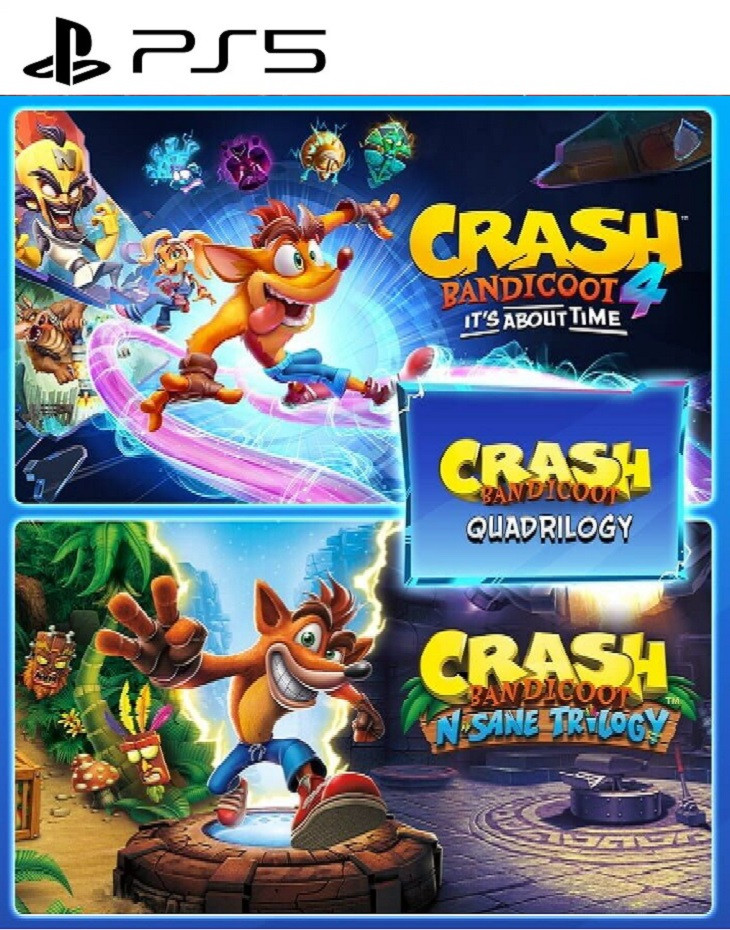 Crash Bandicoot - Lote Quadrilogy PS5